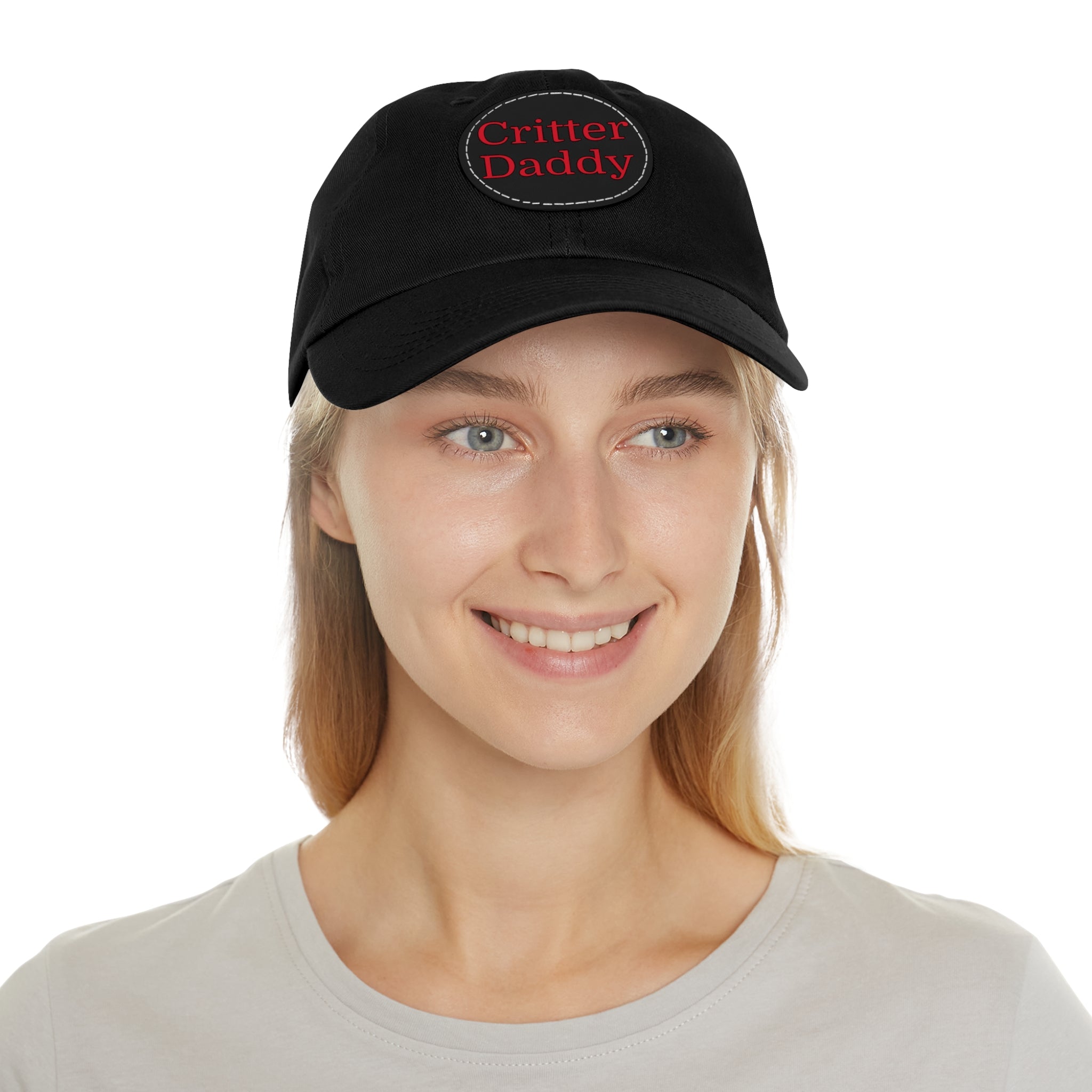 Critter Daddy Dad Hat, Casual Cap for Dads, Father's Day Gift, Outdoor Style, Leather Patch Hat