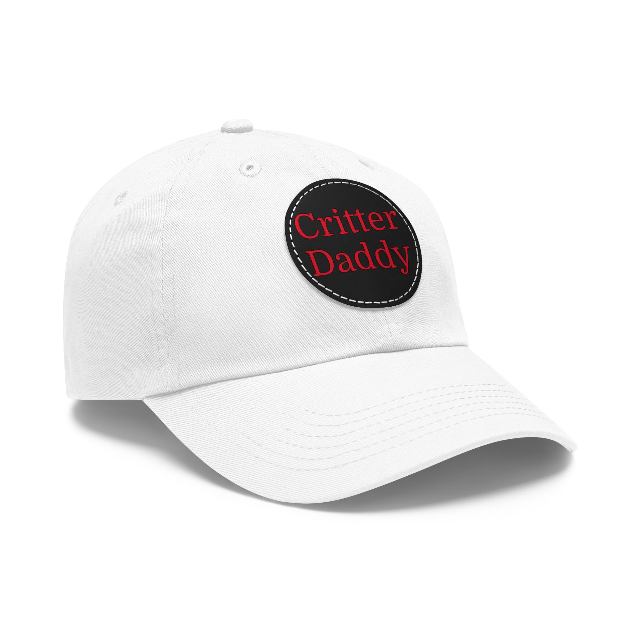 Critter Daddy Dad Hat, Casual Cap for Dads, Father's Day Gift, Outdoor Style, Leather Patch Hat