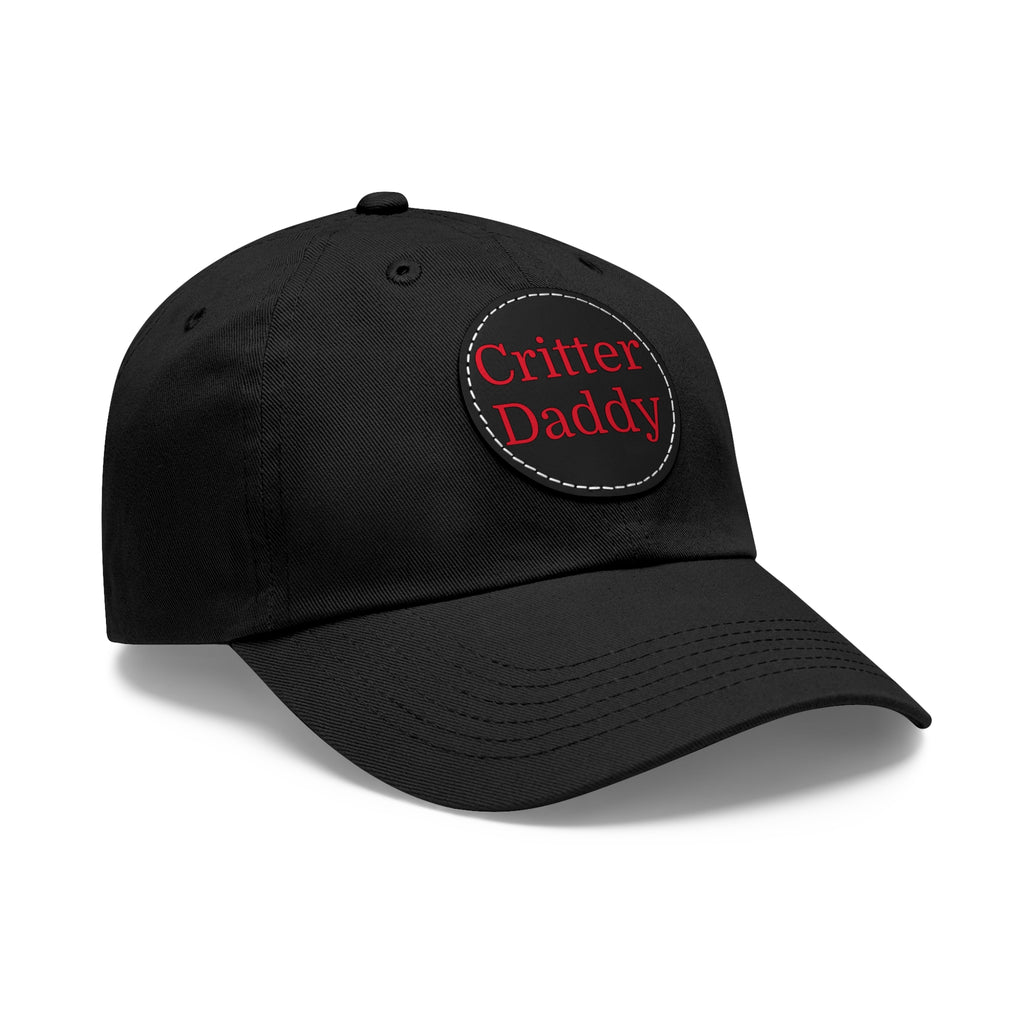 Critter Daddy Dad Hat, Casual Cap for Dads, Father's Day Gift, Outdoor Style, Leather Patch Hat