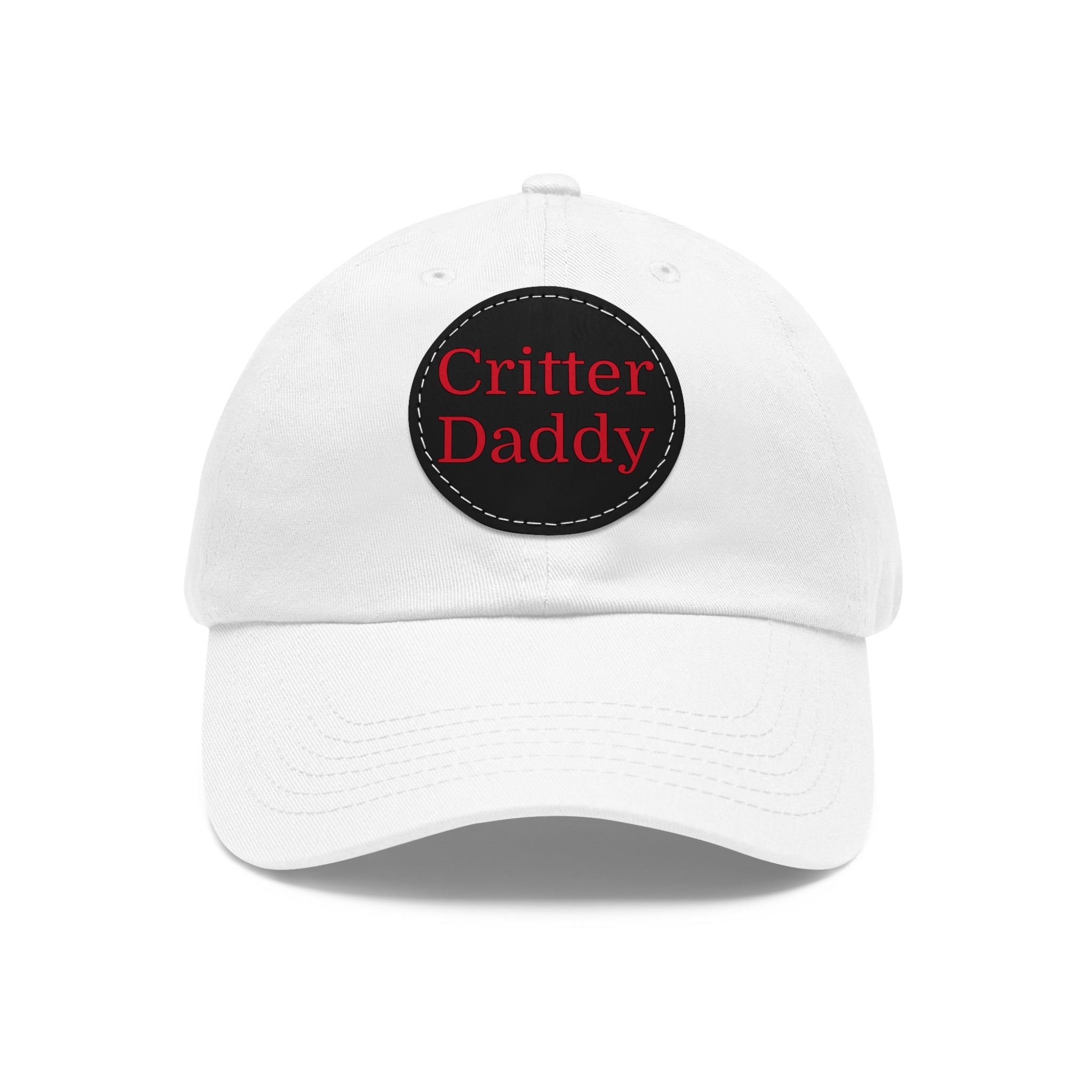 Critter Daddy Dad Hat, Casual Cap for Dads, Father's Day Gift, Outdoor Style, Leather Patch Hat