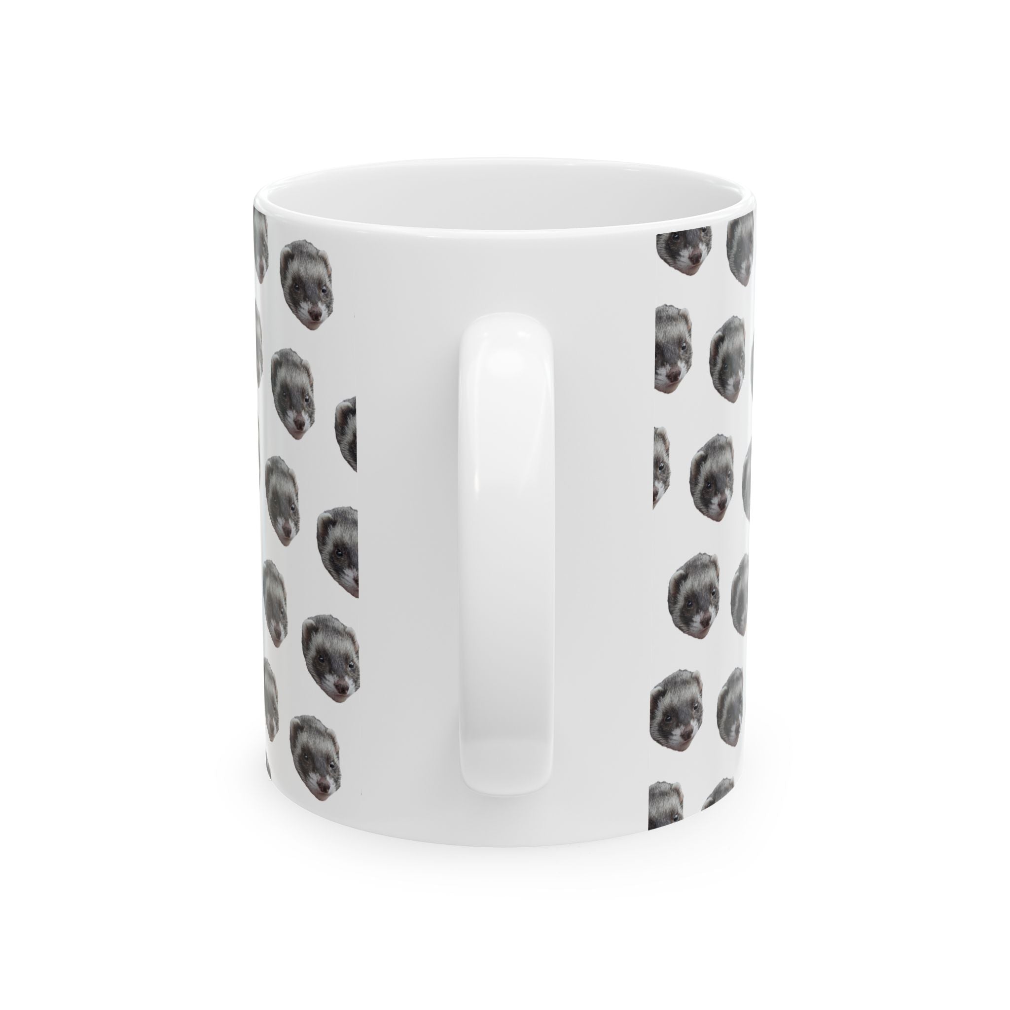 Whimsical Pet Lover's Ceramic Mug, Funny Ferret Coffee Cup, Animal Enthusiast Gift, Cute Home Decor, Perfect for Birthdays, Holidays