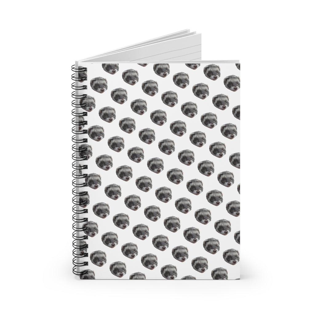Cute Ferret Spiral Notebook - Perfect for Pet Lovers, Journaling, School, Gifts, To-Do Lists