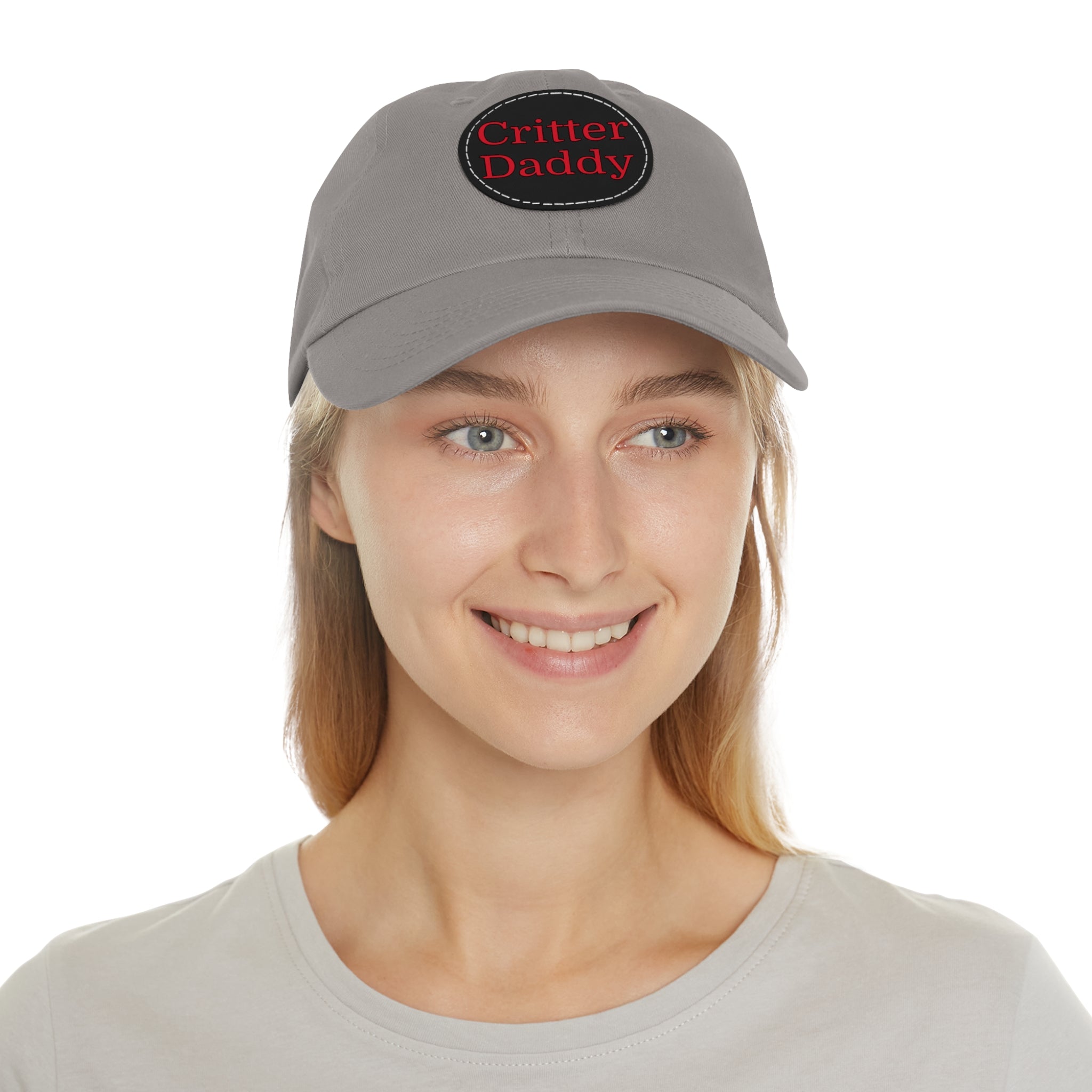 Critter Daddy Dad Hat, Casual Cap for Dads, Father's Day Gift, Outdoor Style, Leather Patch Hat