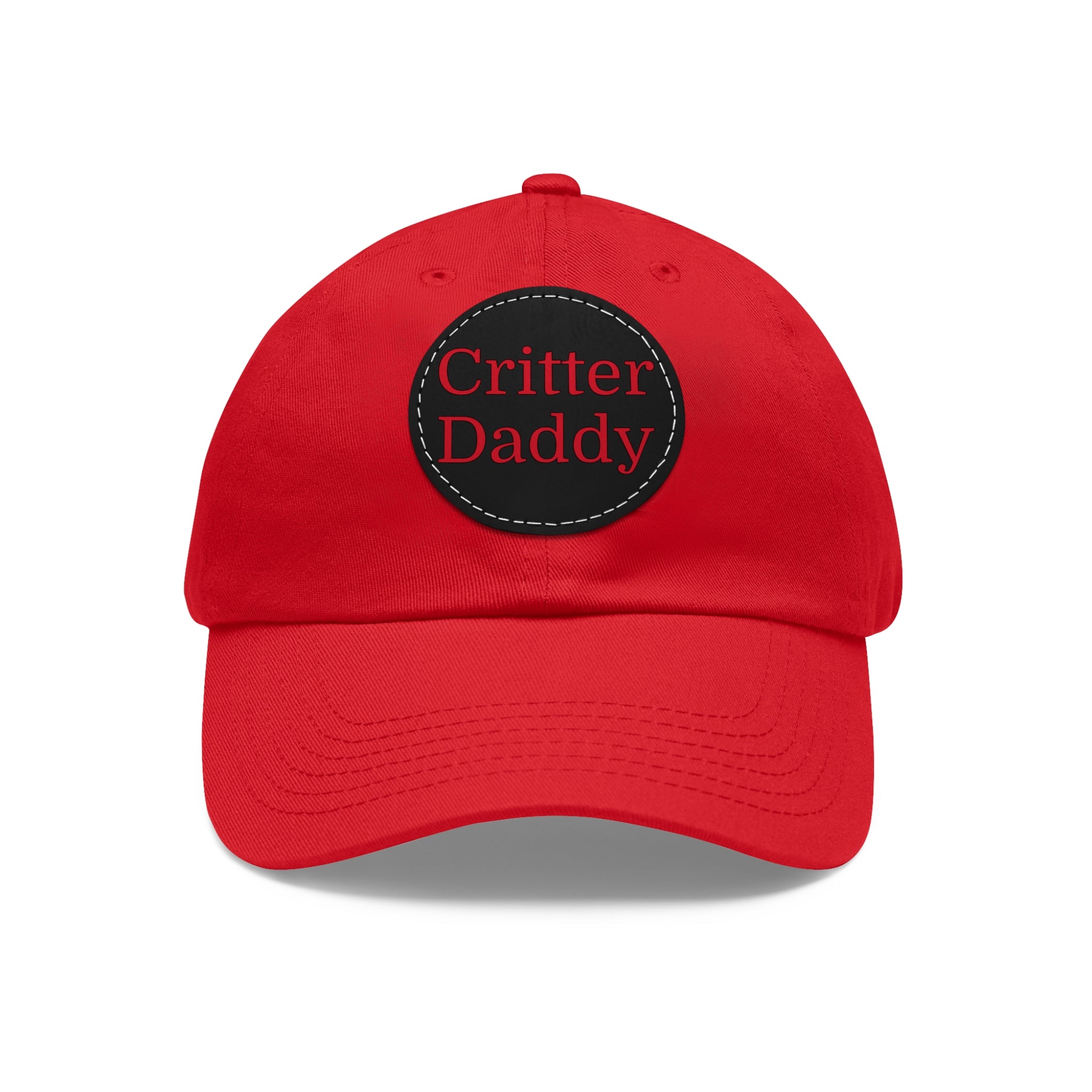 Critter Daddy Dad Hat, Casual Cap for Dads, Father's Day Gift, Outdoor Style, Leather Patch Hat