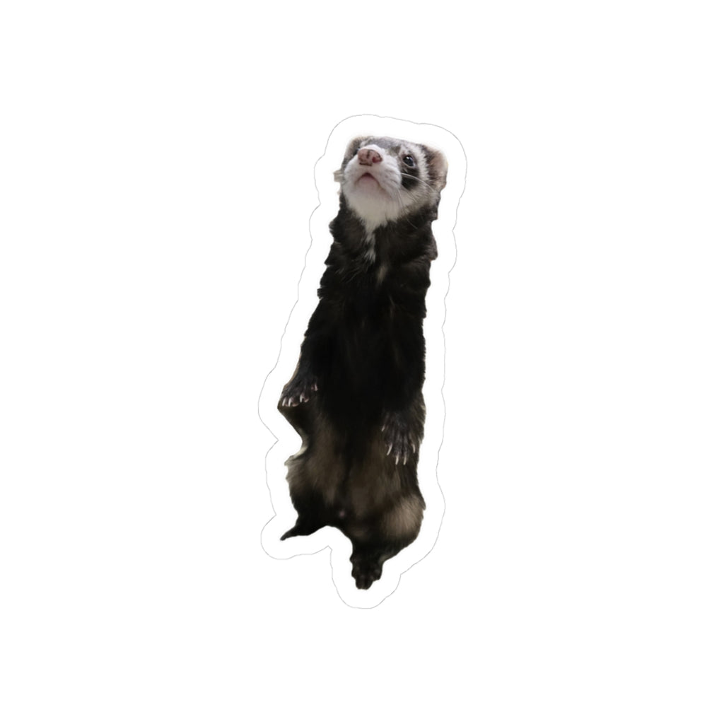 Ferret Kiss-Cut Stickers, Cute Animal Stickers, Laptop Decals, Gift for Animal Lovers, Unique Planner Decor