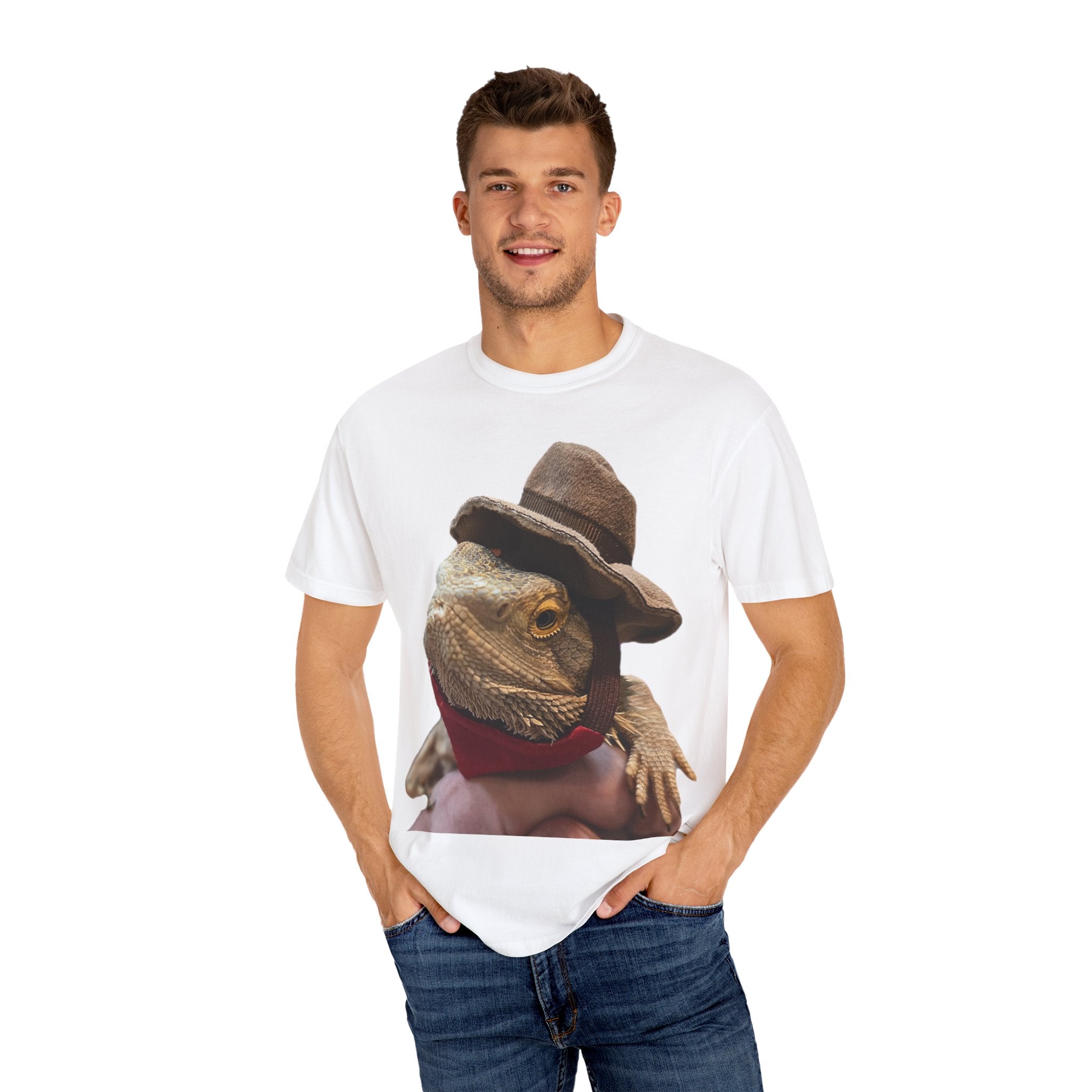 Whimsical Lizard T-Shirt | Funny Animal Tee, Bearded Dragon Gift, Casual Wear, Nature Lover Apparel, Quirky Graphic Shirt