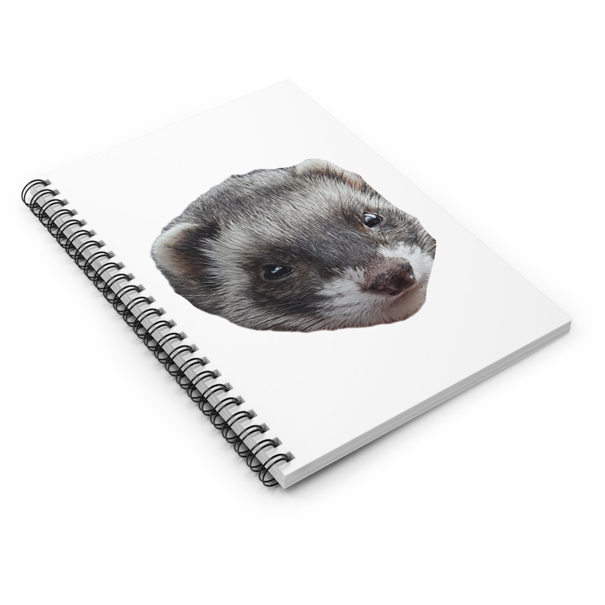Cute Ferret Spiral Notebook - Perfect for Journaling, Gift for Animal Lovers, School Supplies, Cute Stationery, Planning