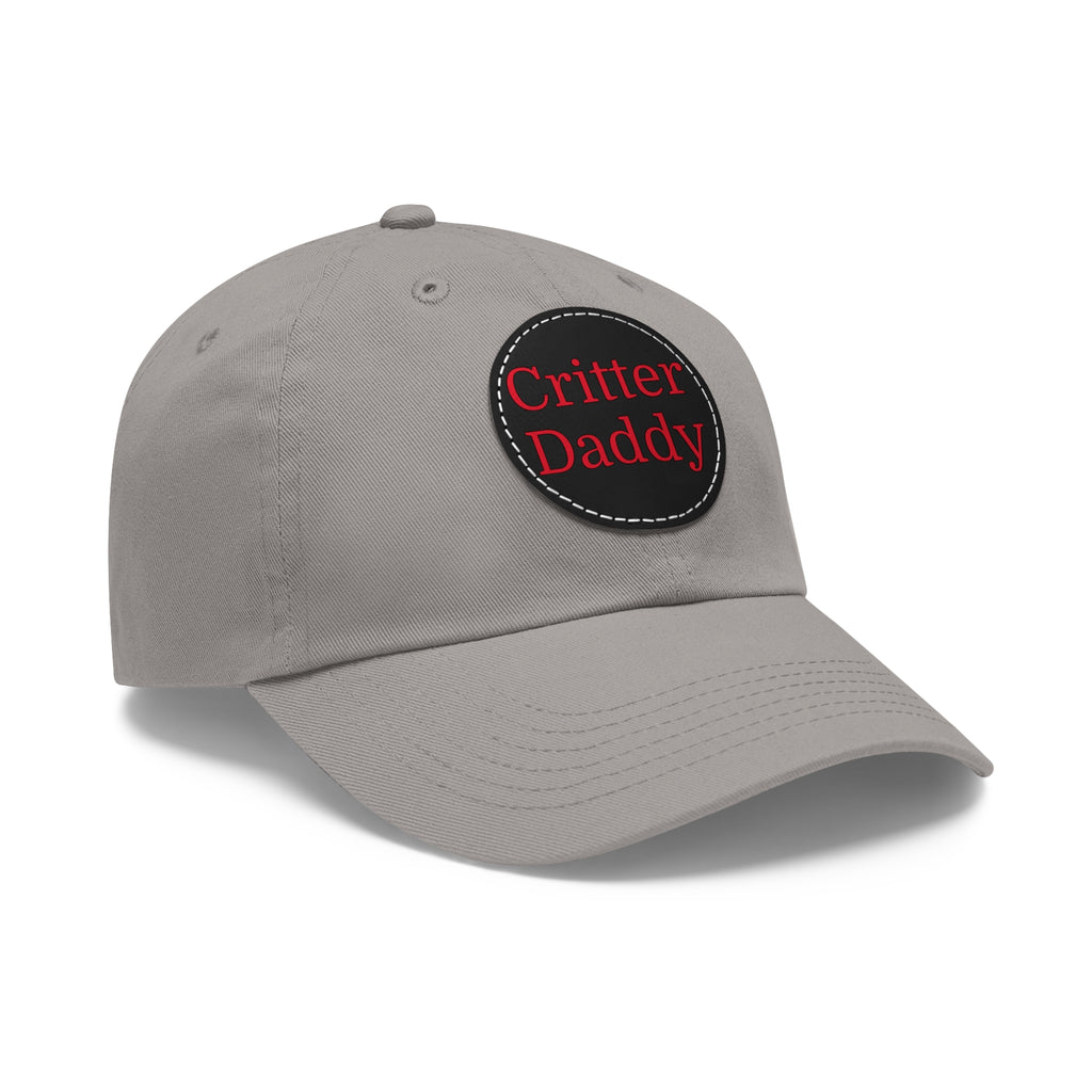 Critter Daddy Dad Hat, Casual Cap for Dads, Father's Day Gift, Outdoor Style, Leather Patch Hat