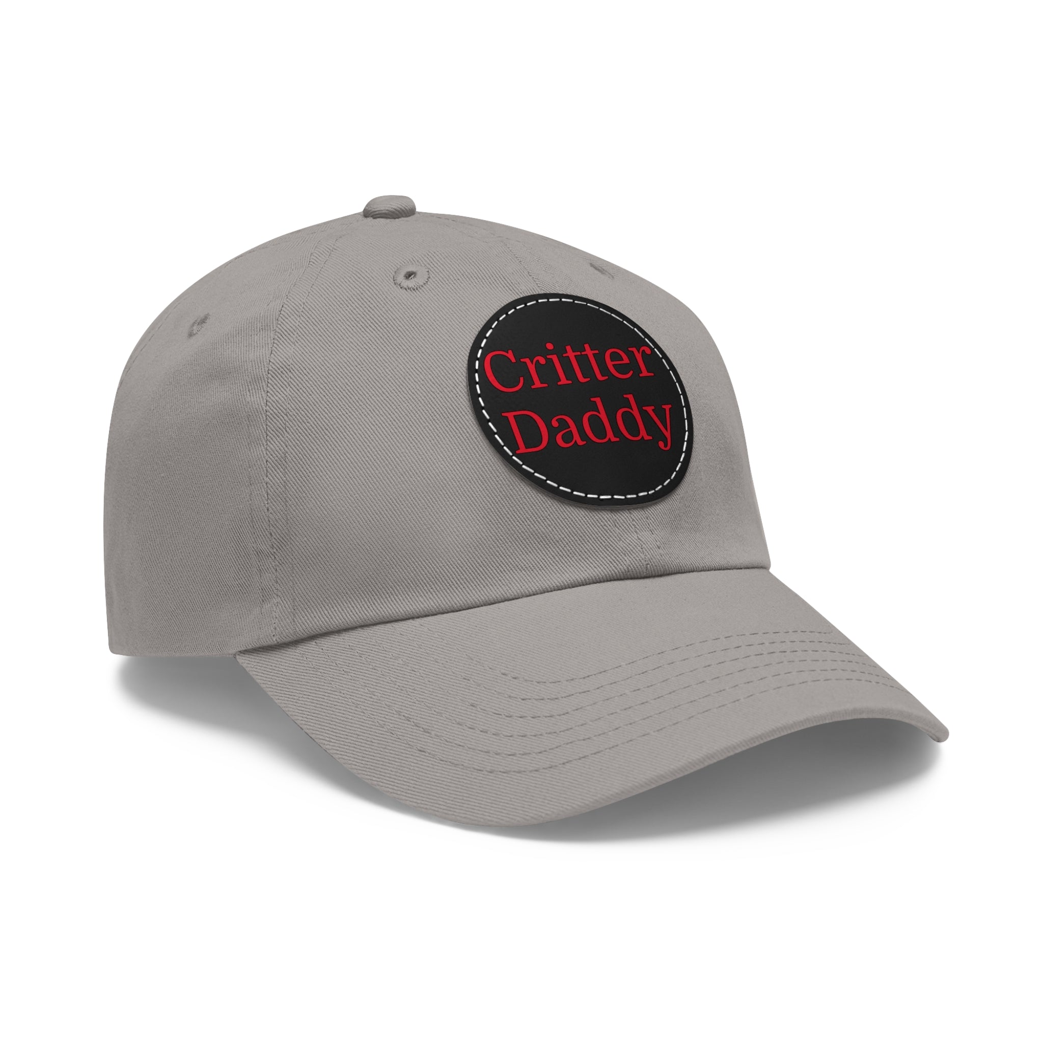 Critter Daddy Dad Hat, Casual Cap for Dads, Father's Day Gift, Outdoor Style, Leather Patch Hat