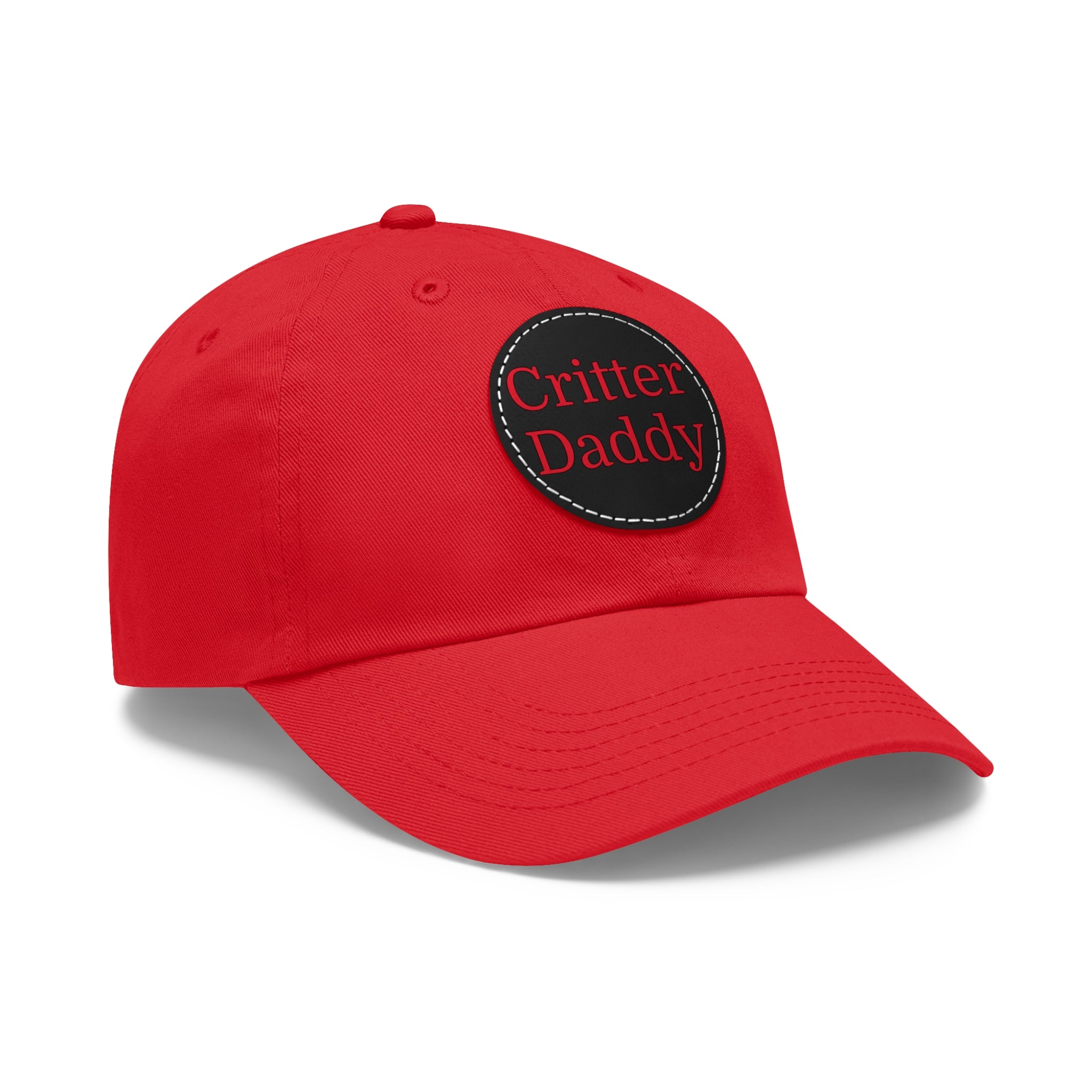 Critter Daddy Dad Hat, Casual Cap for Dads, Father's Day Gift, Outdoor Style, Leather Patch Hat