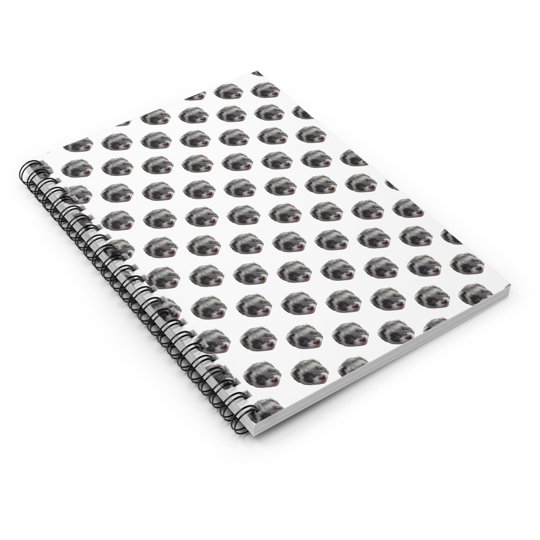 Cute Ferret Spiral Notebook - Perfect for Pet Lovers, Journaling, School, Gifts, To-Do Lists