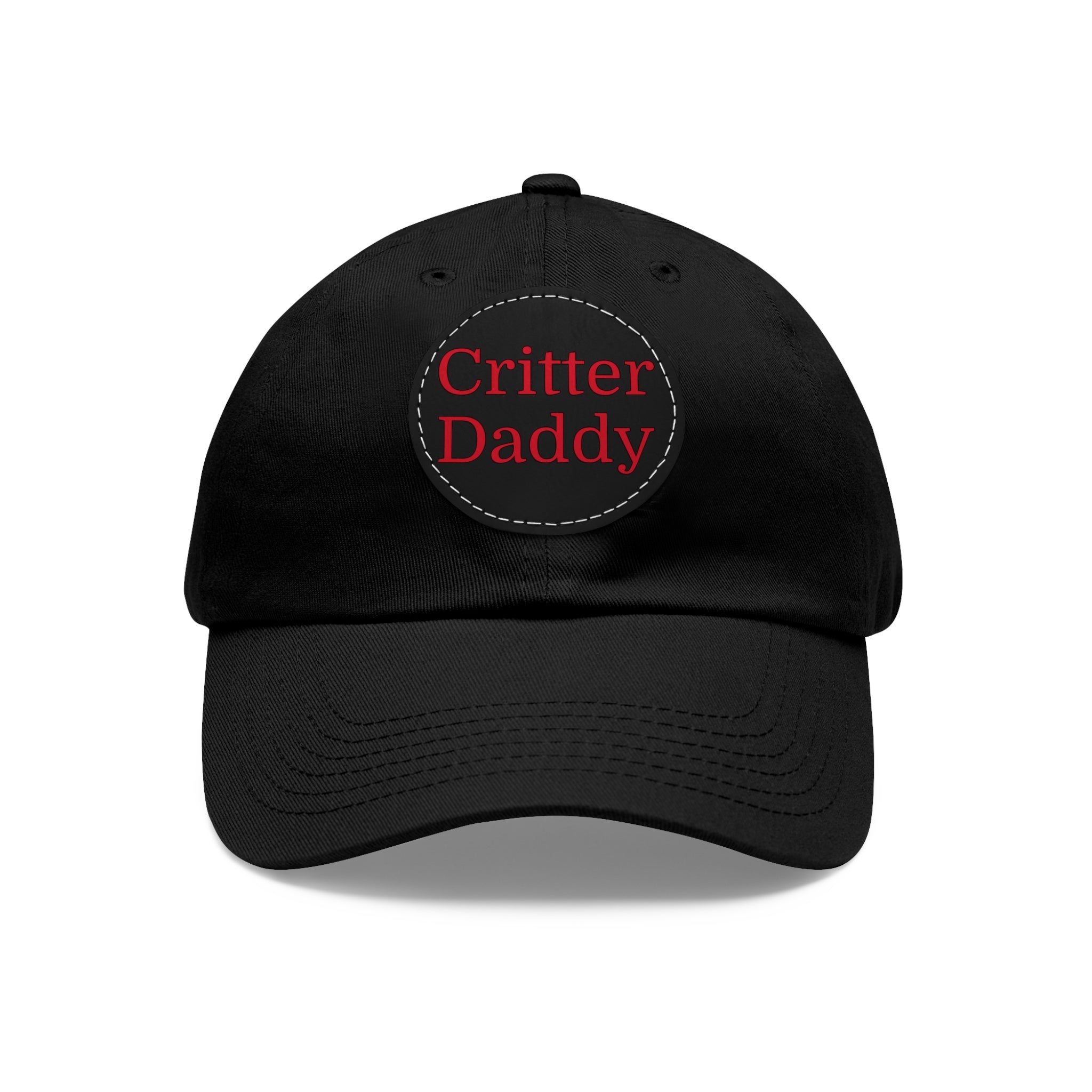 Critter Daddy Dad Hat, Casual Cap for Dads, Father's Day Gift, Outdoor Style, Leather Patch Hat