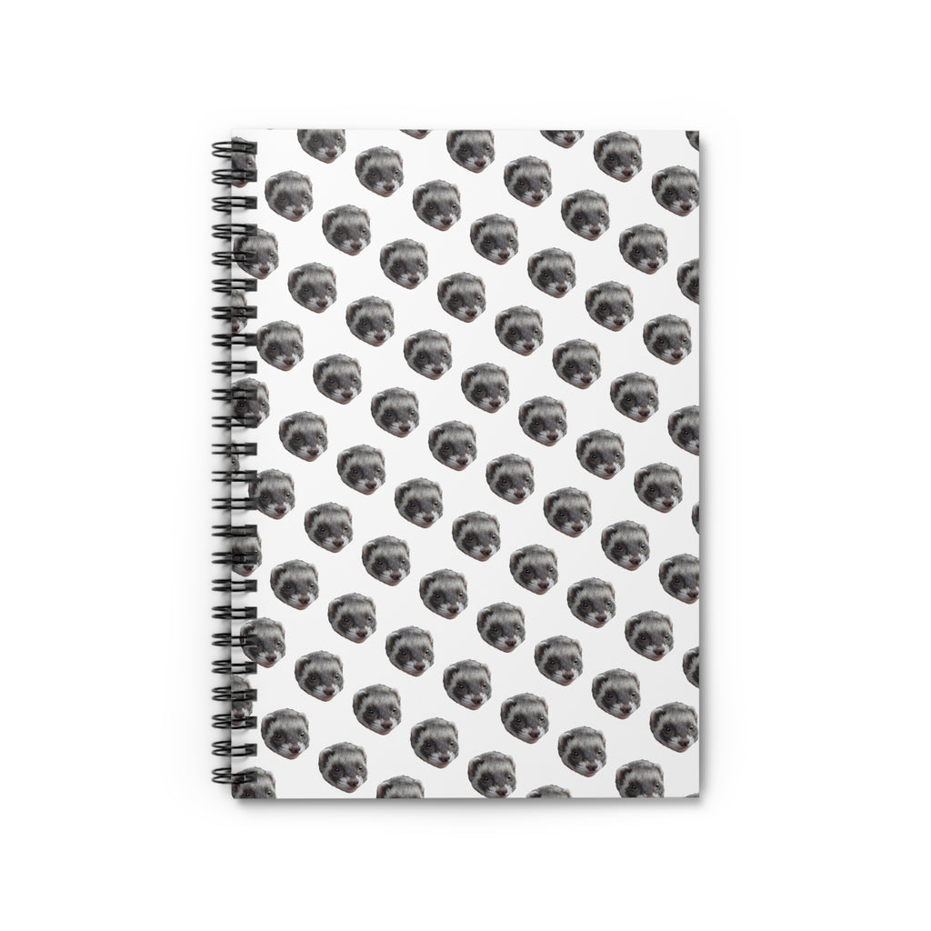 Cute Ferret Spiral Notebook - Perfect for Pet Lovers, Journaling, School, Gifts, To-Do Lists