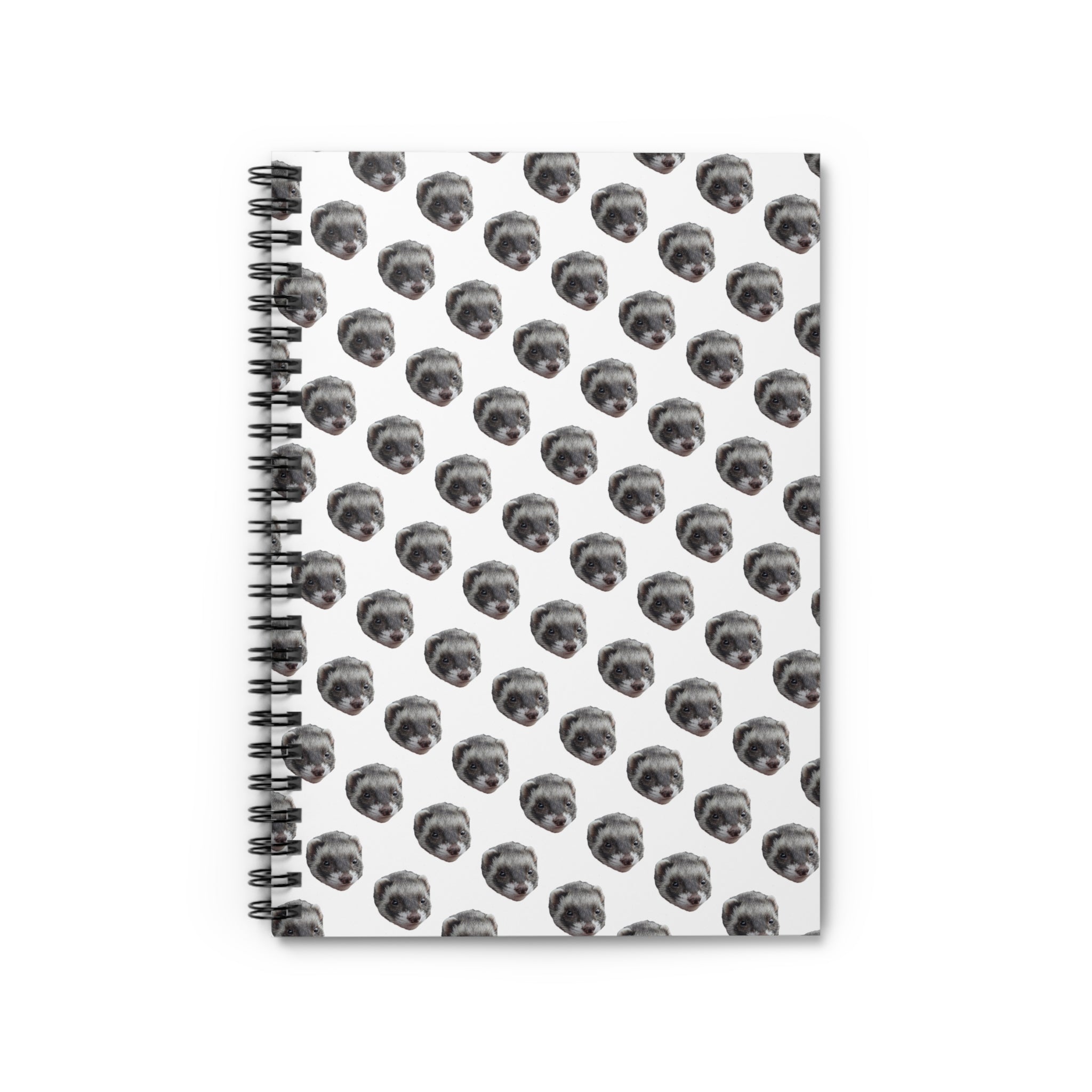 Cute Ferret Spiral Notebook - Perfect for Pet Lovers, Journaling, School, Gifts, To-Do Lists