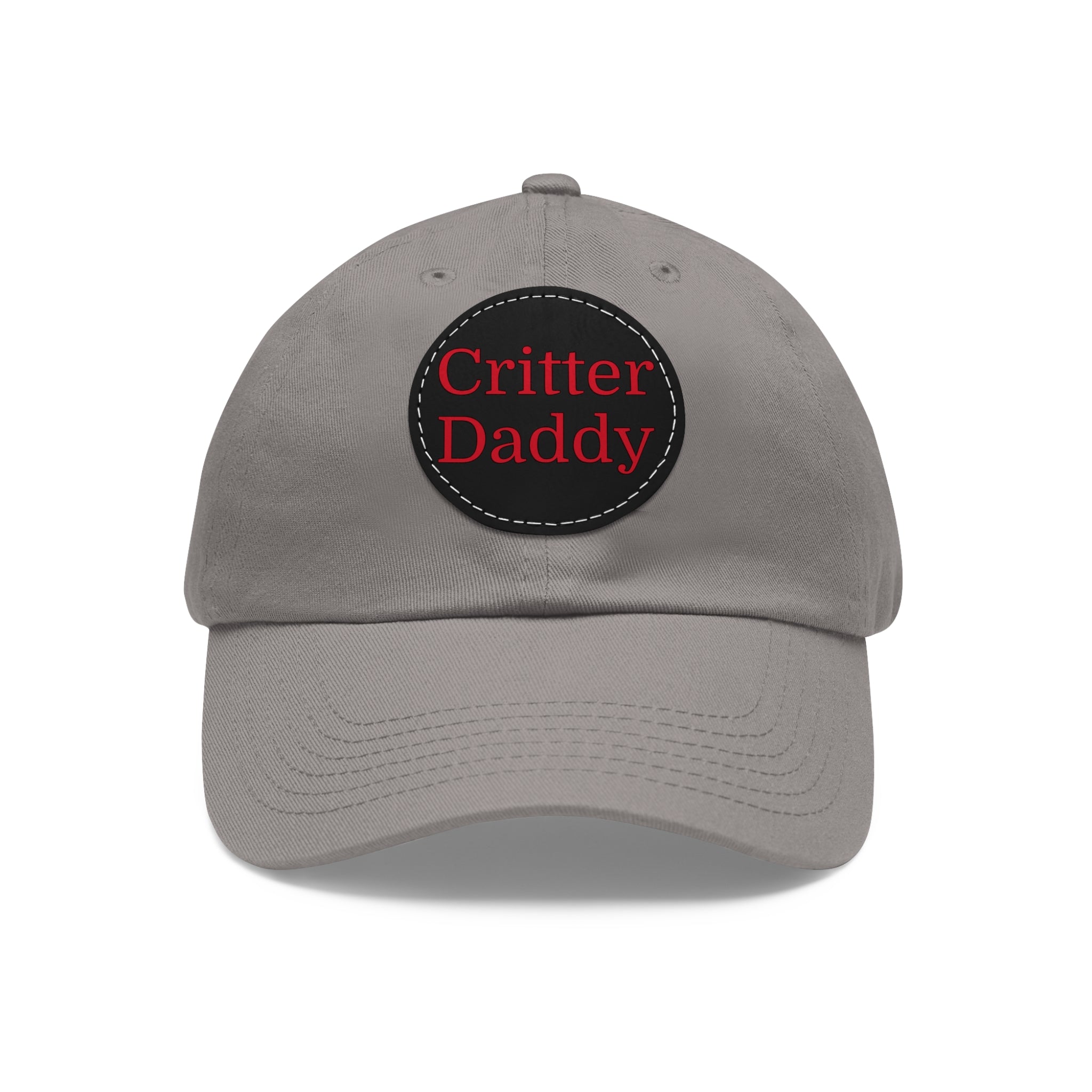 Critter Daddy Dad Hat, Casual Cap for Dads, Father's Day Gift, Outdoor Style, Leather Patch Hat