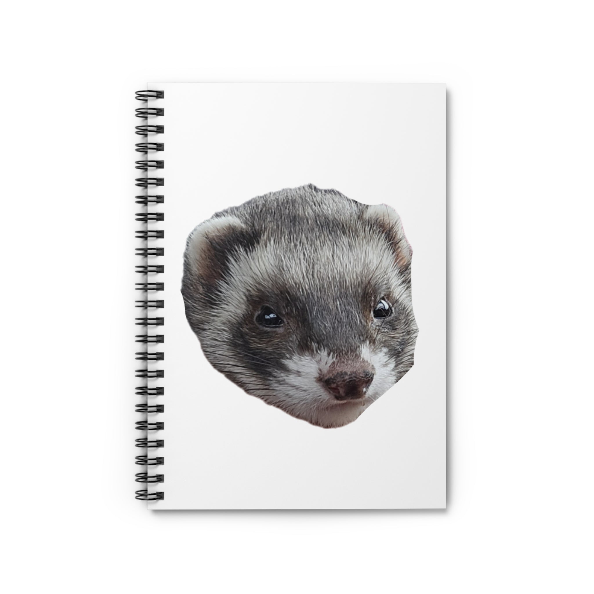 Cute Ferret Spiral Notebook - Perfect for Journaling, Gift for Animal Lovers, School Supplies, Cute Stationery, Planning