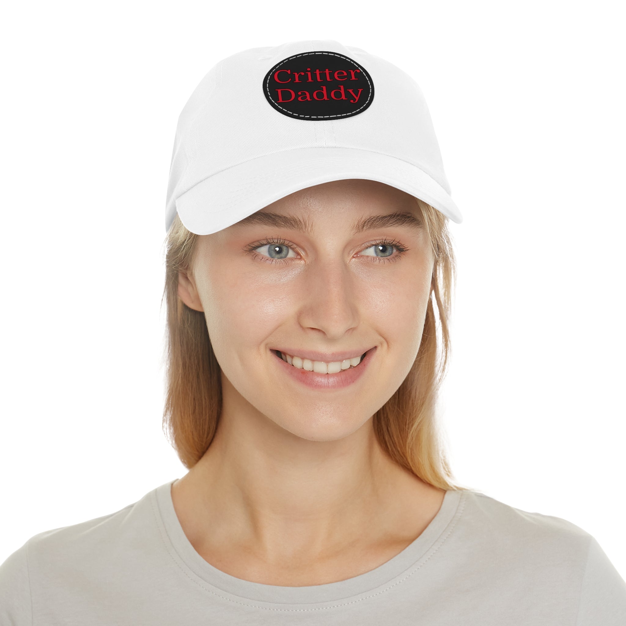 Critter Daddy Dad Hat, Casual Cap for Dads, Father's Day Gift, Outdoor Style, Leather Patch Hat